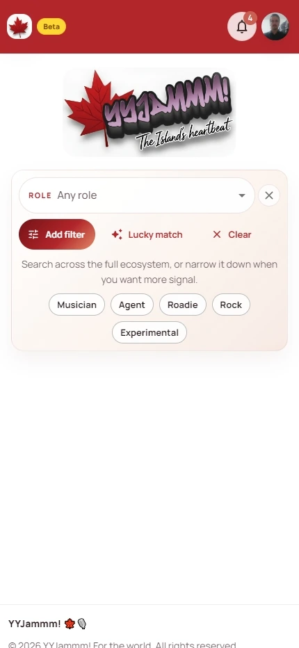 YYJammm Discover feature screenshot